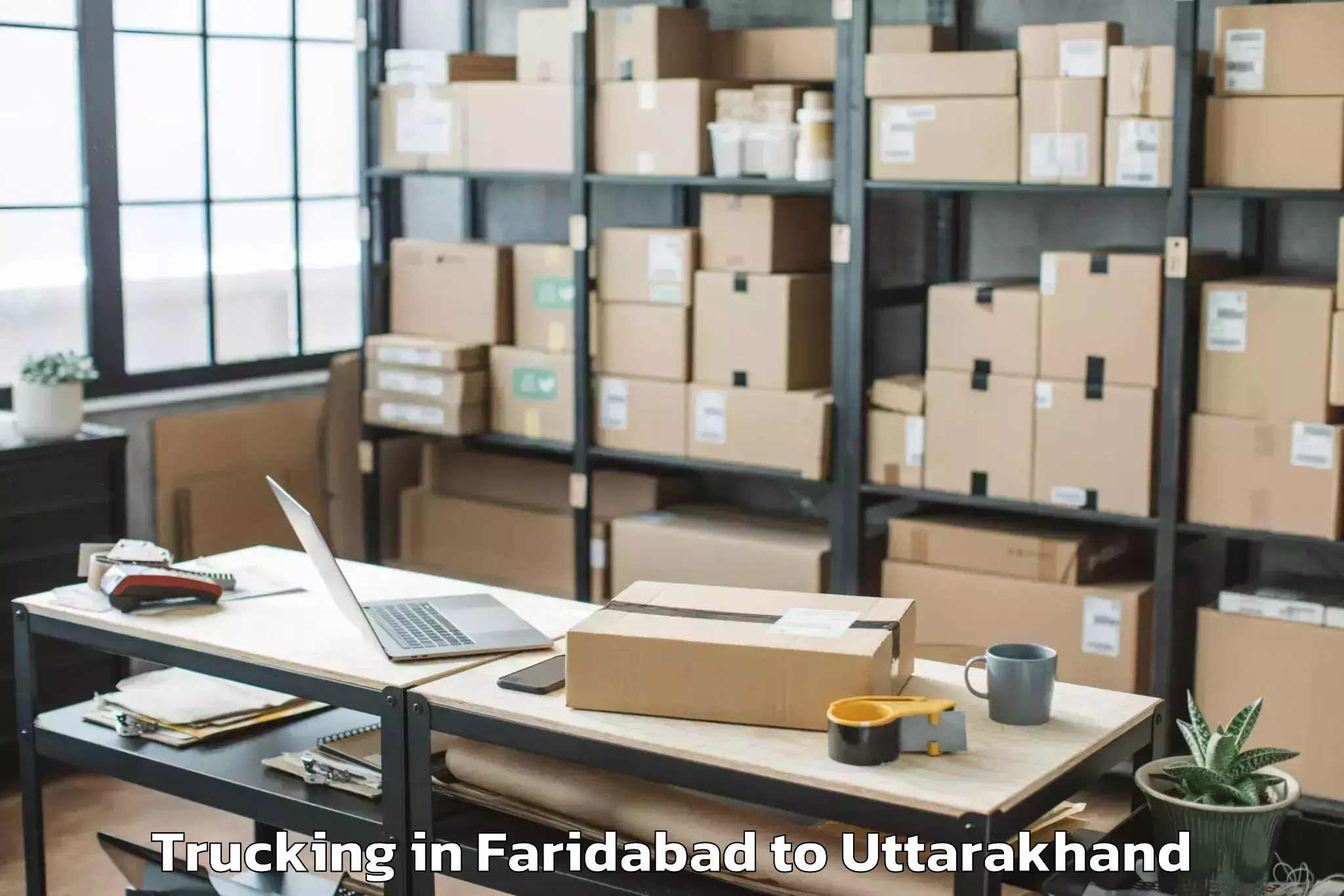 Book Faridabad to Chaubattakhal Trucking Online